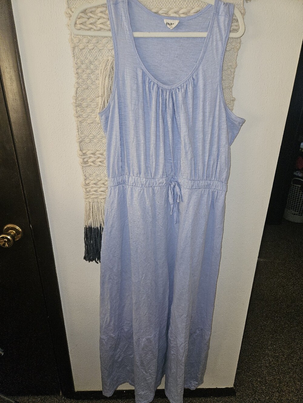 Pact Organic Cotton Tiered Maxi Dress Large